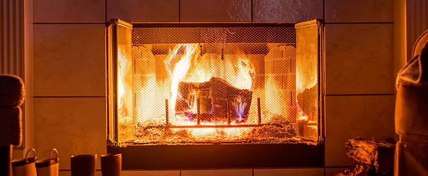 Mendota Hearth Landscape Fireplace Installation in Morrisville, North Carolina