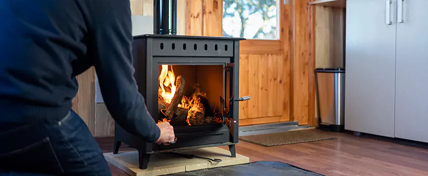 Open Hearth Wood Fireplace Installation in Morrisville, NC