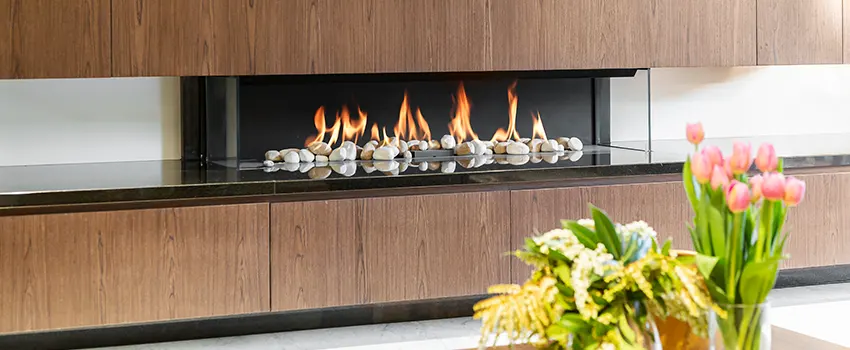 Double-height Fireplace Design Refurbishment in Morrisville, North Carolina