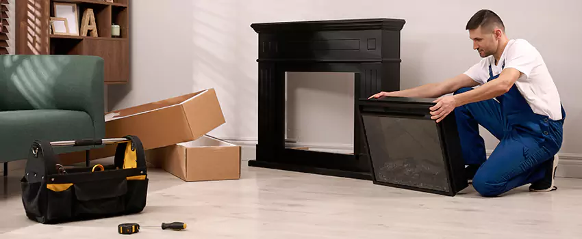 Old Rusted Metal Fireplace Repair And Replacement in Morrisville, NC