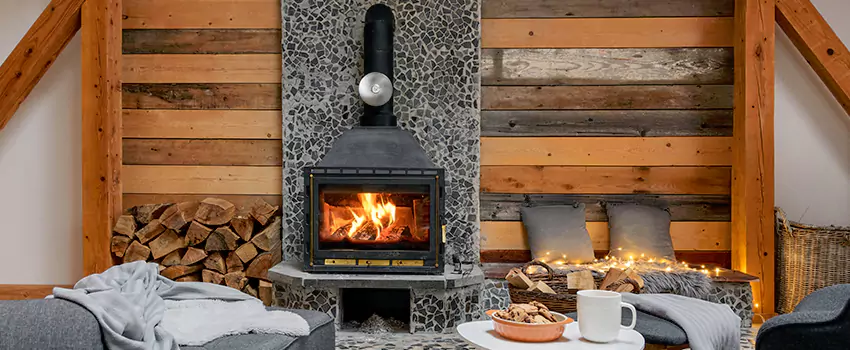 Thelin Hearth Products Direct Vent Gas Stove Fireplace Inspection in Morrisville, North Carolina